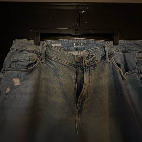 a.n.a Women’s Plus Wide Leg High Rise Jean - Picture 7 of 9